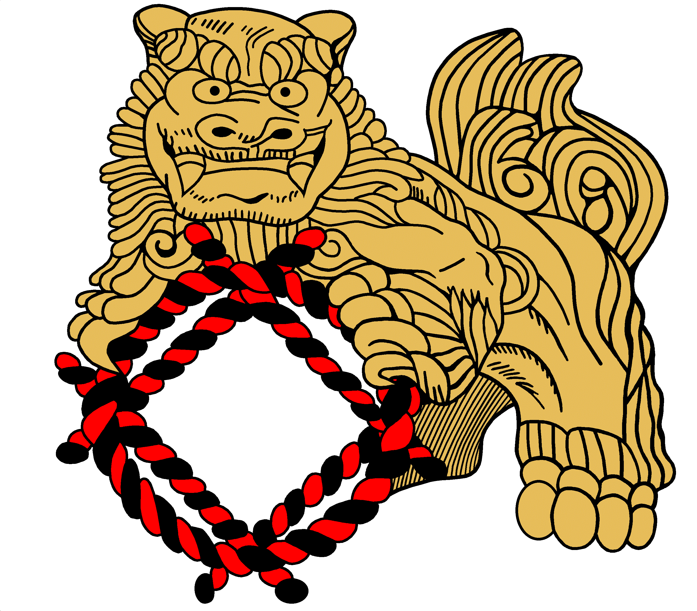 Karate STL logo (shisa)